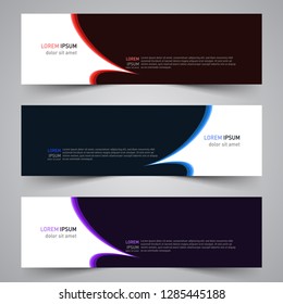 Modern vector abstract geometric design banner template for your promotion