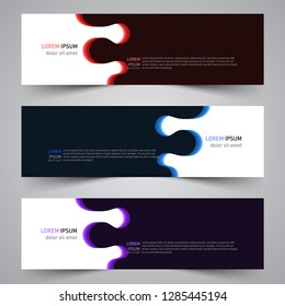 Modern vector abstract geometric design banner template for your promotion