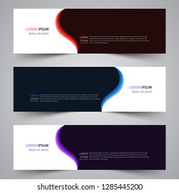 Modern vector abstract geometric design banner template for your promotion