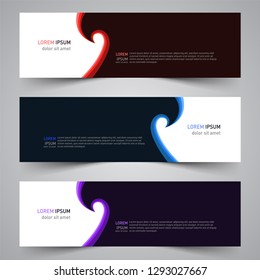 Modern vector abstract geometric design banner template for your promotion