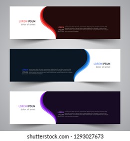 Modern vector abstract geometric design banner template for your promotion