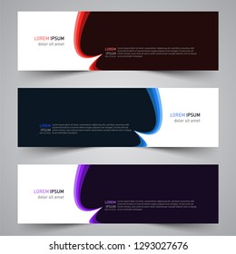 Modern vector abstract geometric design banner template for your promotion
