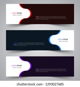 Modern vector abstract geometric design banner template for your promotion