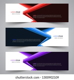 Modern vector abstract geometric design banner template for your promotion