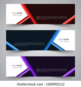 Modern vector abstract geometric design banner template for your promotion