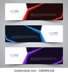 Modern vector abstract geometric design banner template for your promotion