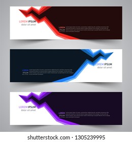 Modern vector abstract geometric design banner template for your promotion