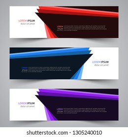Modern vector abstract geometric design banner template for your promotion