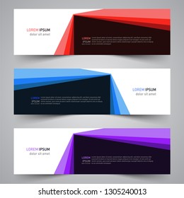 Modern vector abstract geometric design banner template for your promotion
