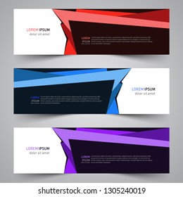Modern vector abstract geometric design banner template for your promotion