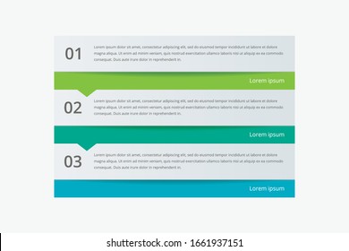 Modern vector abstract infographic with 3 steps or processes elements. Business concept timeline. Vector illustration.