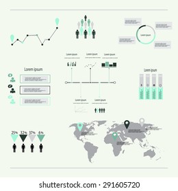 Modern vector abstract infographic elements.