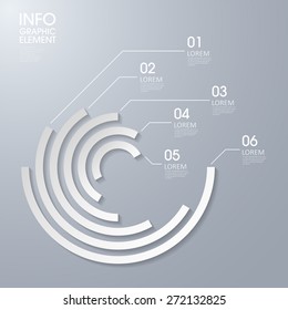 modern vector abstract pie chart infographic elements.can be used for workflow layout, diagram, number options, web design.  illustration ,EPS10