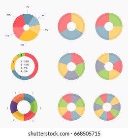 modern vector abstract pie chart infographic elements.can be used for workflow layout, diagram, number options, web design. illustration ,EPS10