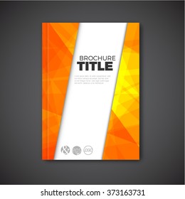 Moderne abstrakte rote Vektorbroschüre / Buch / Flyer-Design-Vorlage mit weißem Streifen
