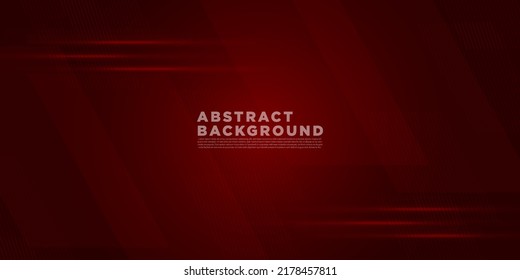 Modern Vector Abstract, science, futuristic, energy technology concept. Digital image of light rays, stripes lines with red light, speed and motion blur over dark red background. Eps10