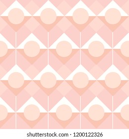 Modern vector abstract seamless geometric pattern with circles