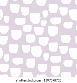 Modern vector abstract seamless geometric pattern with semicircles in scandinavian style. Abstract colorful pastels paint brush and scribble background.