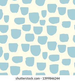 Modern vector abstract seamless geometric pattern with semicircles in scandinavian style. Abstract colorful pastels paint brush and scribble background.