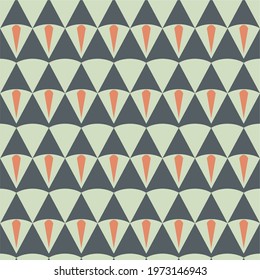 Modern vector abstract seamless geometric pattern  in retro style. Vector stripe pattern on the gray background