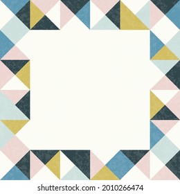 Modern Vector Abstract Seamless Geometric Pattern In Scandinavian Style.