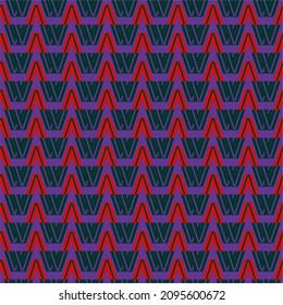 Modernes, abstraktes, nahtloses geometrisches Muster im Retro-Stil.
