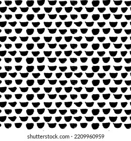 Patrón geométrico abstracto vectorial moderno sin fisuras con semicírculos en estilo retro