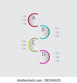 modern vector abstract speech bubble infographic elements