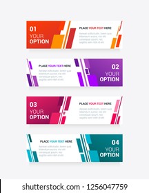 Modern vector abstract step label infographic elements. Can be used for workflow layout, diagram, number options, icons for 4 options, web design. illustration ,EPS10