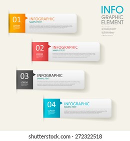 modern vector abstract step label infographic elements.can be used for workflow layout, diagram, number options, web design.  illustration ,EPS10
