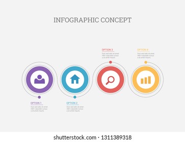 Modern vector abstract step lable infographic elements. Can be used for workflow layout, diagram, number options, icons for 4 options, steps, web design. Timeline ,EPS10