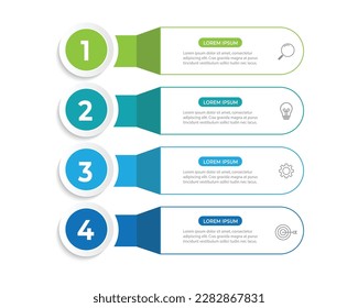 Modern vector abstract step lable infographic elements.can be used for workflow layout, diagram, number options, icons for 4 options.