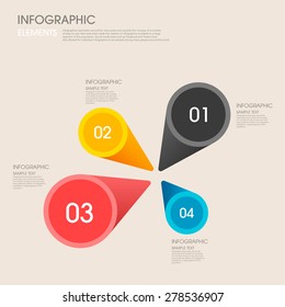modern vector abstract step lable infographic elements.can be used for workflow layout, diagram, number options, web design.  illustration ,EPS10