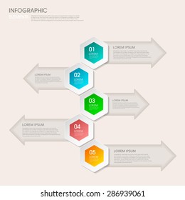 modern vector abstract step lable infographic elements.can be used for workflow layout, diagram, number options, web design.  illustration ,EPS10