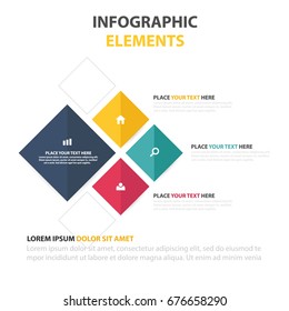 Modern vector abstract step lable infographic elements.can be used for workflow layout, diagram, number options, icons for 4 options, web design. illustration ,EPS10