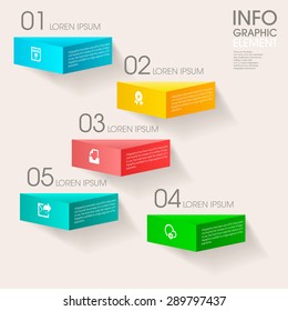modern vector abstract step ladder infographic elements.can be used for workflow layout, diagram, number options, web design.  illustration ,EPS10