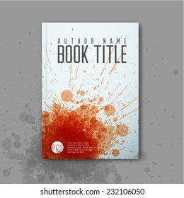 Modern Vector abstractbook cover template for detective/mystery story
