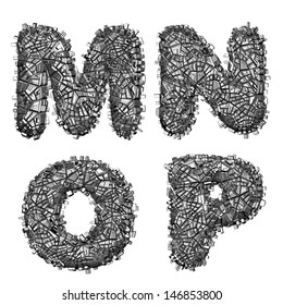 Modern Vector Alphabet