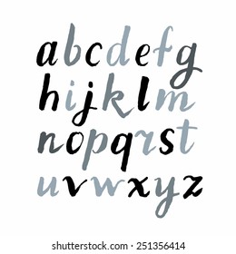 Modern Vector Alphabet Hand Drawn Letters Stock Vector (Royalty Free ...