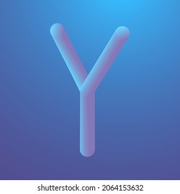 Modern Vector Alphabet Number and Symbol with 3D Liquid effect for headline
