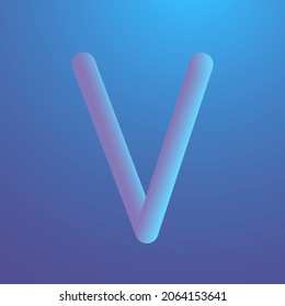 Modern Vector Alphabet Number and Symbol with 3D Liquid effect for headline