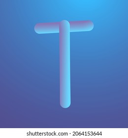 Modern Vector Alphabet Number and Symbol with 3D Liquid effect for headline