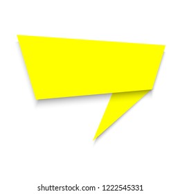 Modern vector announce banner isolated on white background, new label design for sale