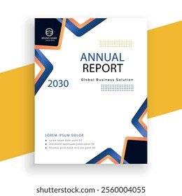 modern vector annual report corporate flyer design