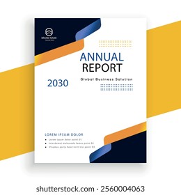 modern vector annual report corporate flyer design