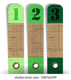 Modern vector arrow design, paper, cardboard imitation, infographics banners