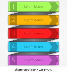 Modern vector arrow infographics elements.  Can be used for workflow , diagram, list and web design