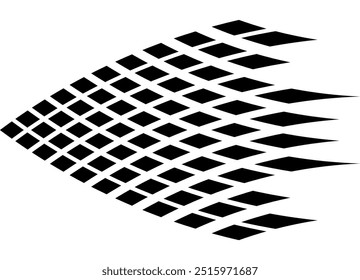 Modern vector arrow. pattern of black pixels on a white background. Interior design. Packaging. Pointer, navigation. Vector design element.