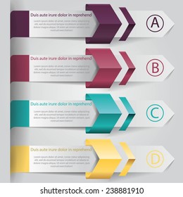 Modern vector arrows, contemporary template for your design