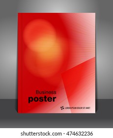 Modern vector Art brochure. Stylish presentation of business poster. Business annual report cover template design.